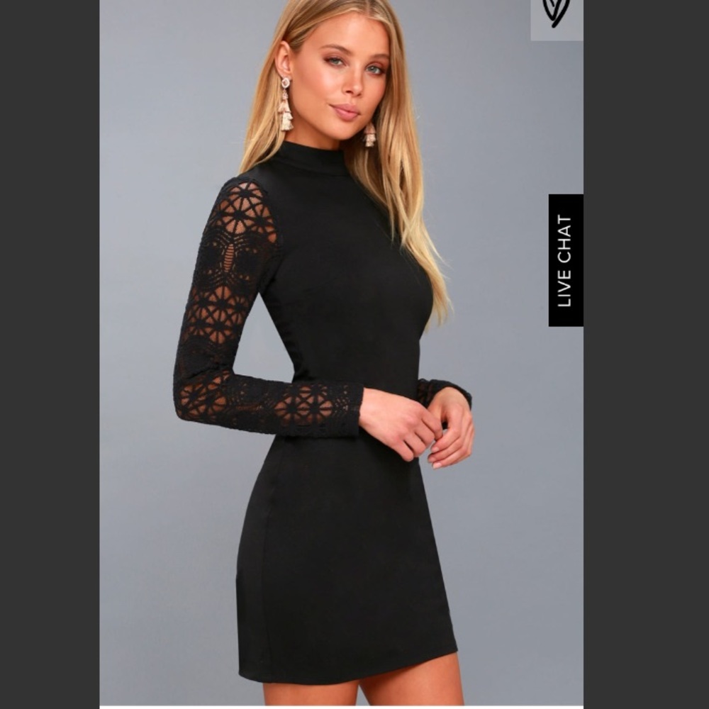Long Sleeve Black Lulu’s Dress